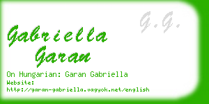 gabriella garan business card
